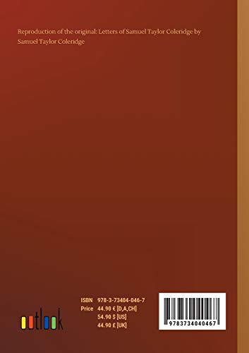 Letters of Samuel Taylor Coleridge Paperback – September 21, 2018 9783734040467 - Image 2
