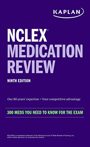 NCLEX Medication Review: 300+ Meds You Need to Know for the Exam in a Pocket-Sized Guide (Kaplan Test Prep) Ninth Edition 9781506276359 - Image 2