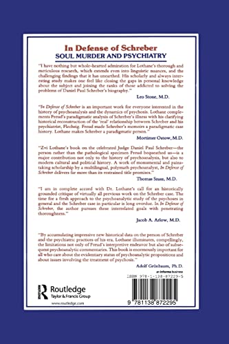 In Defense of Schreber: Soul Murder and Psychiatry 1st Edition 9781138872295 - Image 3