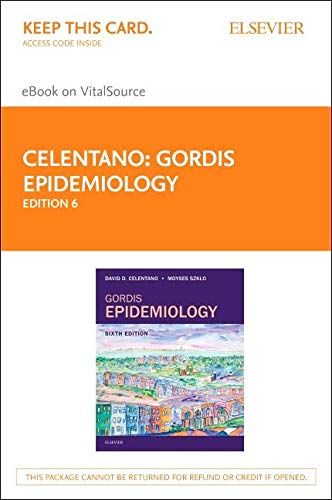 Gordis Epidemiology Elsevier eBook on VitalSource (Retail Access Card) ISBN-13: 9780323552332