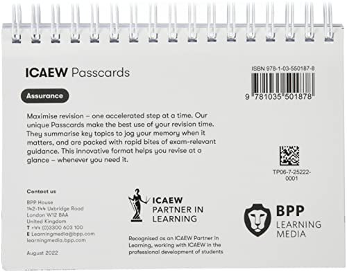 Icaew Assurance Spiral-bound 9781035501878 - Image 2