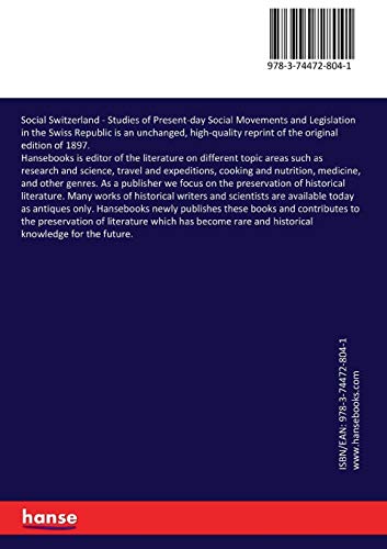 Social Switzerland: Studies of Present-day Social Movements and Legislation in the Swiss Republic Paperback – March 27, 2017 9783744728041 - Image 2