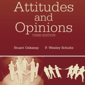 Attitudes and Opinions ISBN-13: 9781138003910