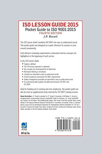 ISO Lesson Guide 2015: Pocket Guide to ISO 9001:2015 Paperback – September 21, 2015 9781636941318 - Image 3