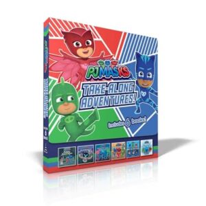 PJ Masks Take-Along Adventures! (Boxed Set): Catboy Does It Again; Meet PJ Robot!; Mystery Mountain Adventure!; PJ Masks Save the School!; Meet the Wolfy Kids!; PJ Masks Save the Sky Paperback – October 6, 2020 9781534470989