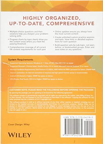 Wiley CIAexcel Exam Review 2018 Test Bank: Complete Set (Wiley CIA Exam Review Series) 4th Edition 9781119242185 - Image 2