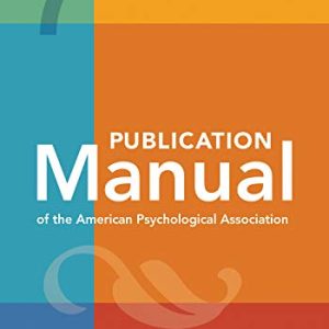 Publication Manual (OFFICIAL) 7th Edition of the American Psychological Association ISBN-13: 9781433832161
