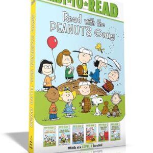 Read with the Peanuts Gang (Boxed Set): Time for School, Charlie Brown; Make a Trade, Charlie Brown!; Peppermint Patty Goes to Camp; Lucy Knows Best; Linus Gets Glasses; Snoopy and Woodstock Paperback – April 24, 2018 9781534409682
