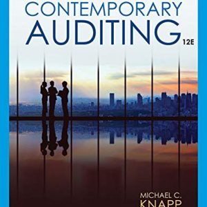 Contemporary Auditing ISBN-13: 9780357515402