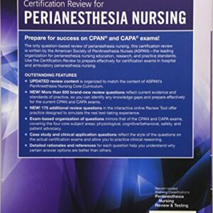 Certification Review for PeriAnesthesia Nursing 4th Edition 9780323399401