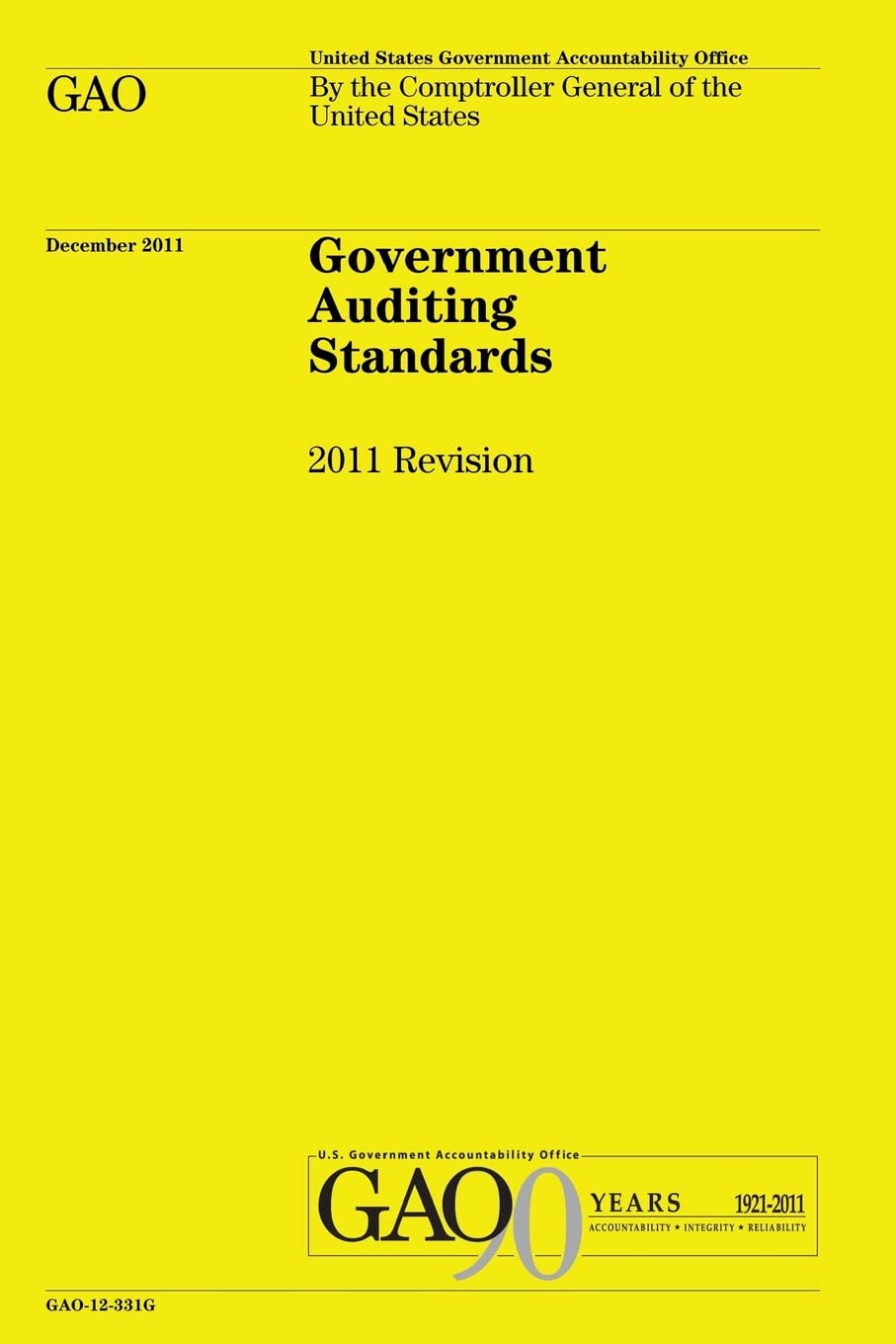 Government Auditing Standards: 2011 Revision Paperback – April 23