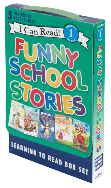 Funny School Stories: Learning to Read Box Set: 5 Fun-Filled Adventures! (I Can Read Level 1) Paperback – Illustrated, June 21, 2016 9780062313362