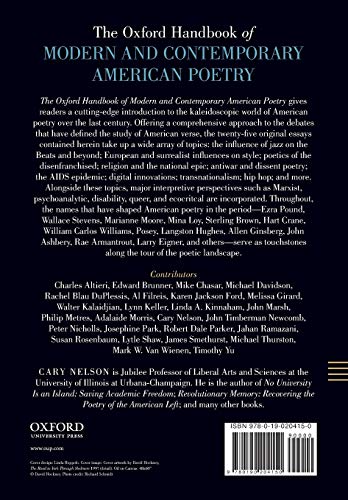 The Oxford Handbook of Modern and Contemporary American Poetry (Oxford Handbooks) 9780190204150 - Image 3
