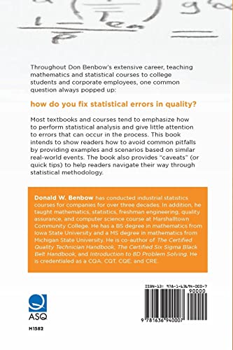 Mistakes in Quality Statistics and How to Fix Them First Edition 9781636940007 - Image 3