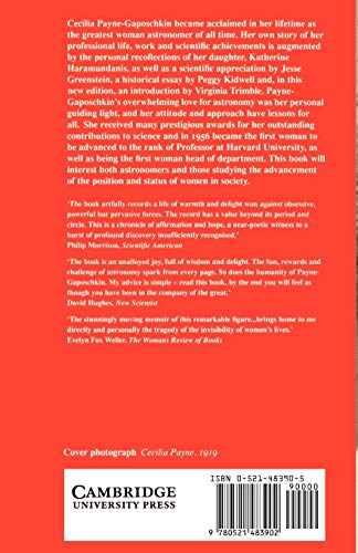 Cecilia Payne-Gaposchkin: An Autobiography and Other Recollections Second Edition 2nd Edition 9780521483902 - Image 3