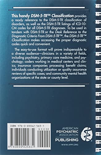 DSM-5-TR Classification Spiral-bound – March 17, 2022 9780890425831 - Image 3