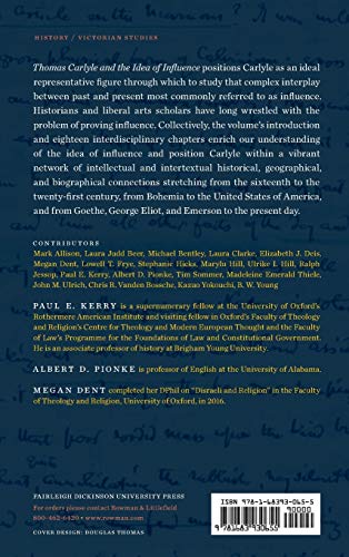 Thomas Carlyle and the Idea of Influence Hardcover – June 20, 2018 9781683930655 - Image 3