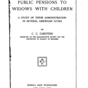Public Pensions to Widows with Children Paperback – April 16