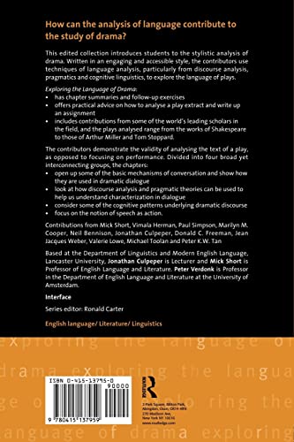 Exploring the Language of Drama: From Text to Context (Interface) 1st Edition 9780415137959 - Image 2