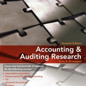 Accounting & Auditing Research: Tools & Strategies ISBN-13: 9780470506974