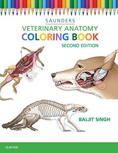 Veterinary Anatomy Coloring Book ISBN-13: 9781455776849