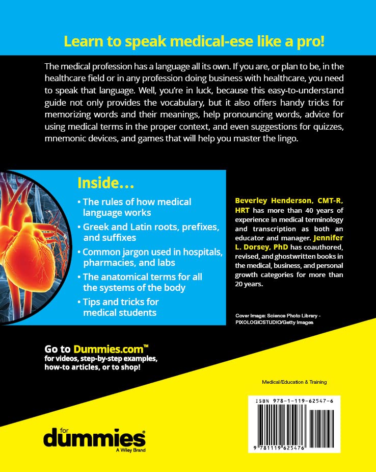 Medical Terminology For Dummies 3rd Edition 9781119625476 - Image 3