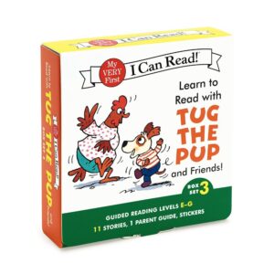 Learn to Read with Tug the Pup and Friends! Box Set 3: Levels Included: E-G (My Very First I Can Read) Paperback – June 24, 2014 9780062266934