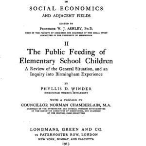 The public feeding of elementary school children