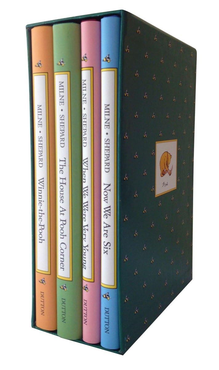 Pooh's Library: Winnie-The-Pooh, The House At Pooh Corner, When We Were Very Young, Now We Are Six (Pooh Original Edition) Hardcover – Box set, October 31, 1988 9780525444510