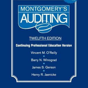 Montgomery Auditing Continuing Professional Education 12th Edition 9780471346050