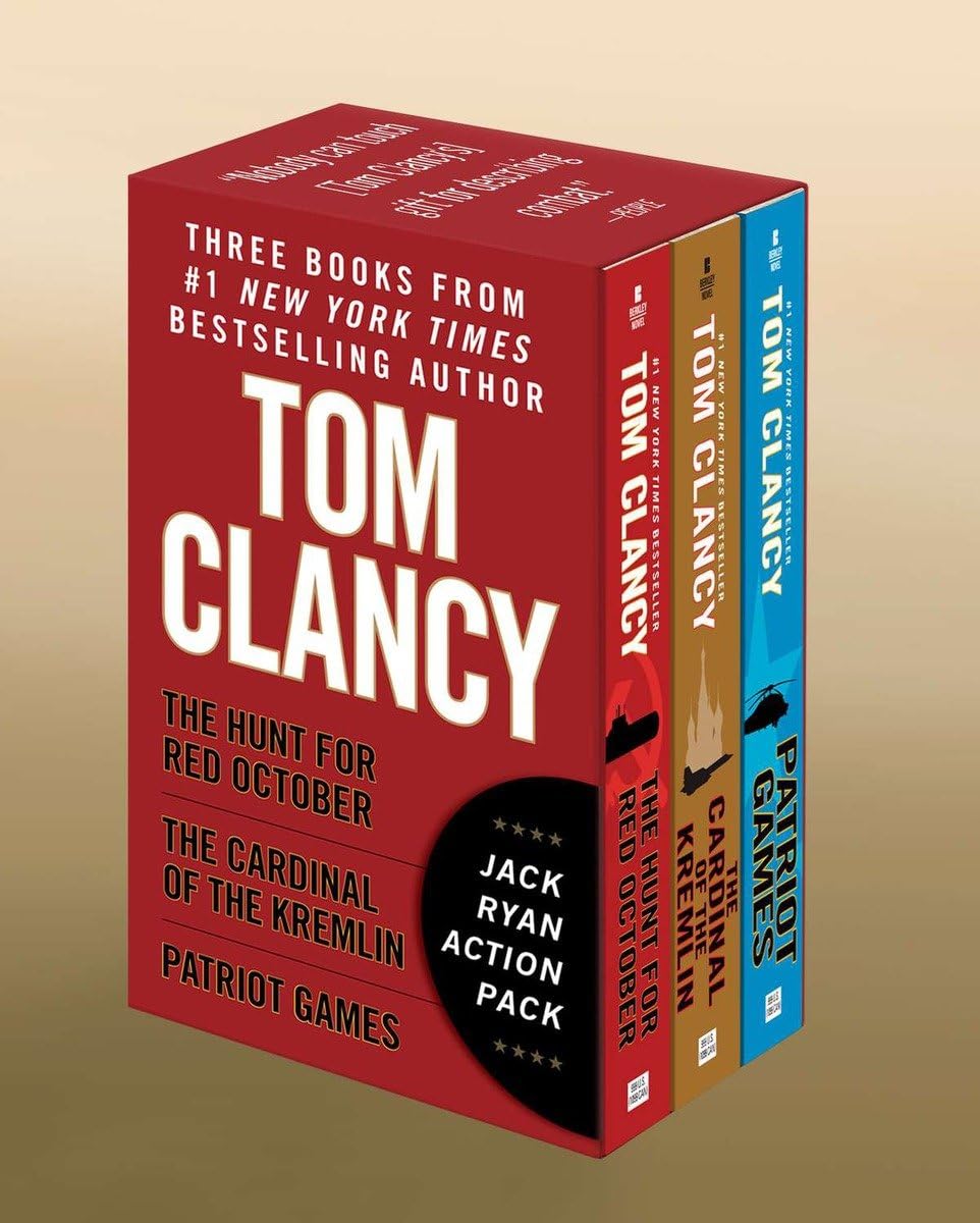 Tom Clancy's Jack Ryan Boxed Set (Books 1-3): THE HUNT FOR RED OCTOBER, PATRIOT GAMES, and THE CARDINAL OF THE KREMLIN Paperback – November 6, 2013 9780425273081