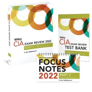 Wiley CIA Exam Review 2022 + Test Bank + Focus Notes: Practice of Internal Auditing Set 1st Edition 9781119847724