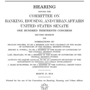 Nominations of: Stanley Fischer