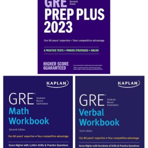 GRE Complete 2023, 3-Book Set Includes 6 Practice Tests, 2500+ Practice Questions + 1 Year Online Access to 1000+ Question Bank and Video Explanations (Kaplan Test Prep) Workbook,Workbook Edition 9781506282060