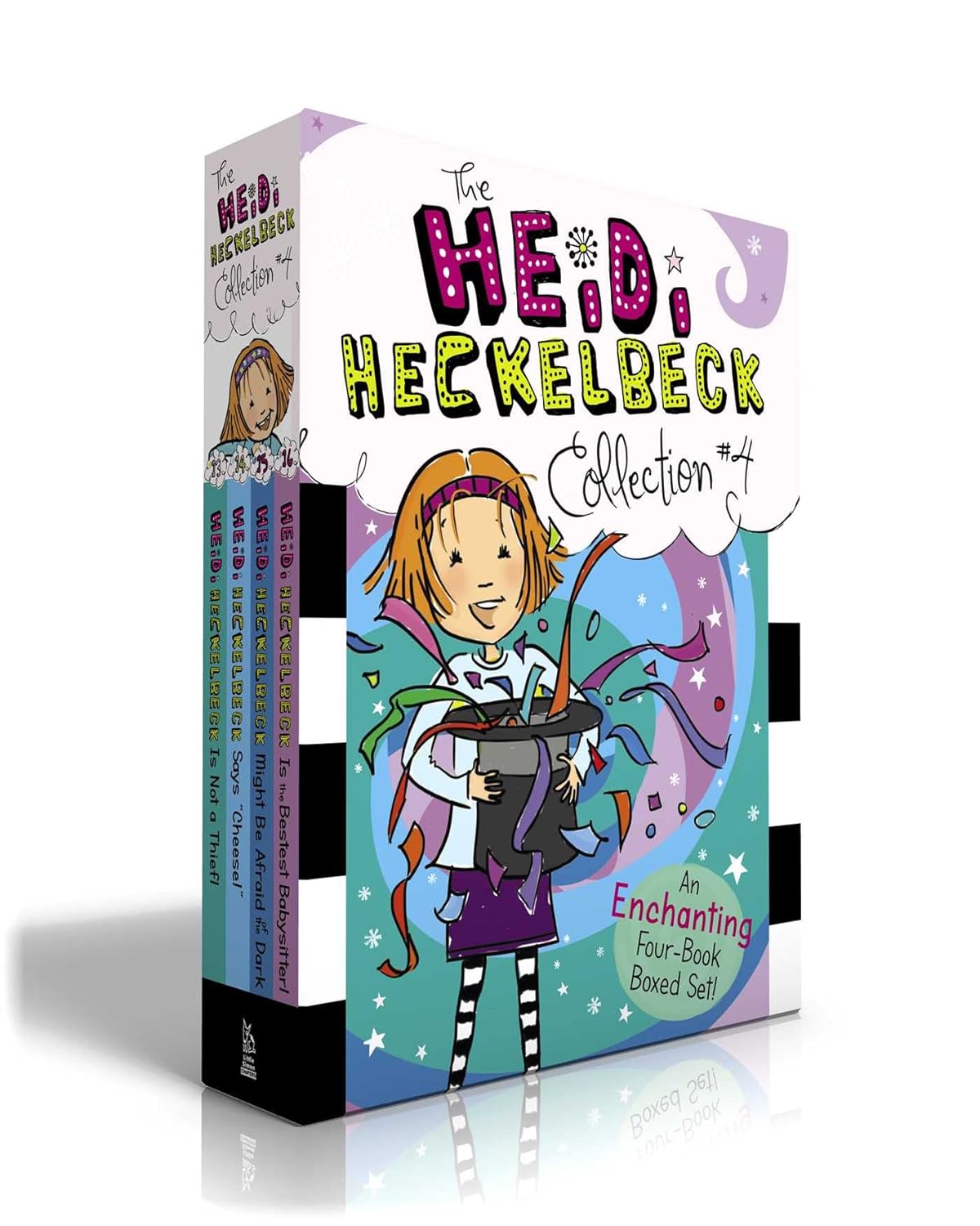 The Heidi Heckelbeck Collection #4 (Boxed Set): Heidi Heckelbeck Is Not a Thief!; Heidi Heckelbeck Says "Cheese!"; Heidi Heckelbeck Might Be Afraid of ... Heidi Heckelbeck Is the Bestest Babysitter! Paperback – December 27, 2022 9781665927260