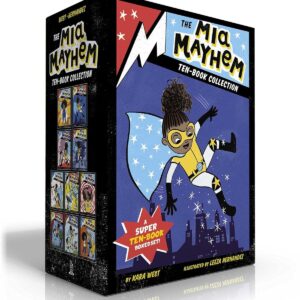 The Mia Mayhem Ten-Book Collection (Boxed Set): Mia Mayhem Is a Superhero!; Learns to Fly!; vs. the Super Bully; Breaks Down Walls; Stops Time!; vs. … Family Field Day; and the Super Switcheroo Paperback – January 18, 2022 9781665907941