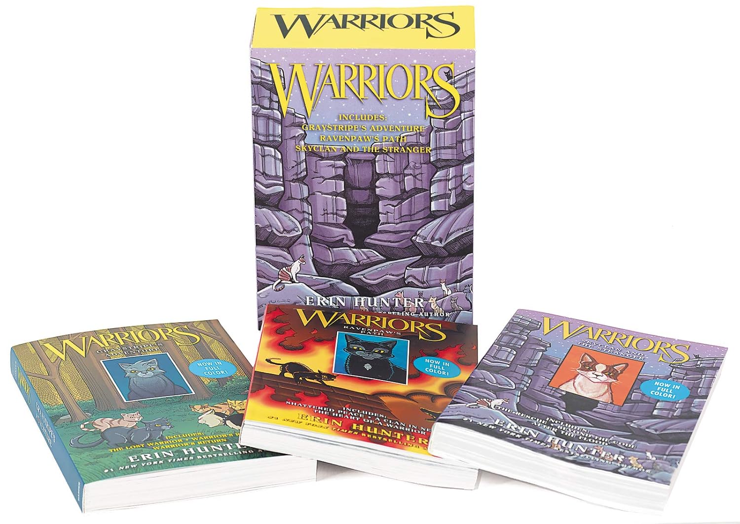 Warriors Manga 3-Book Full-Color Box Set: Graystripe's Adventure; Ravenpaw's Path, SkyClan and the Stranger Paperback – May 28, 2019 9780062882073