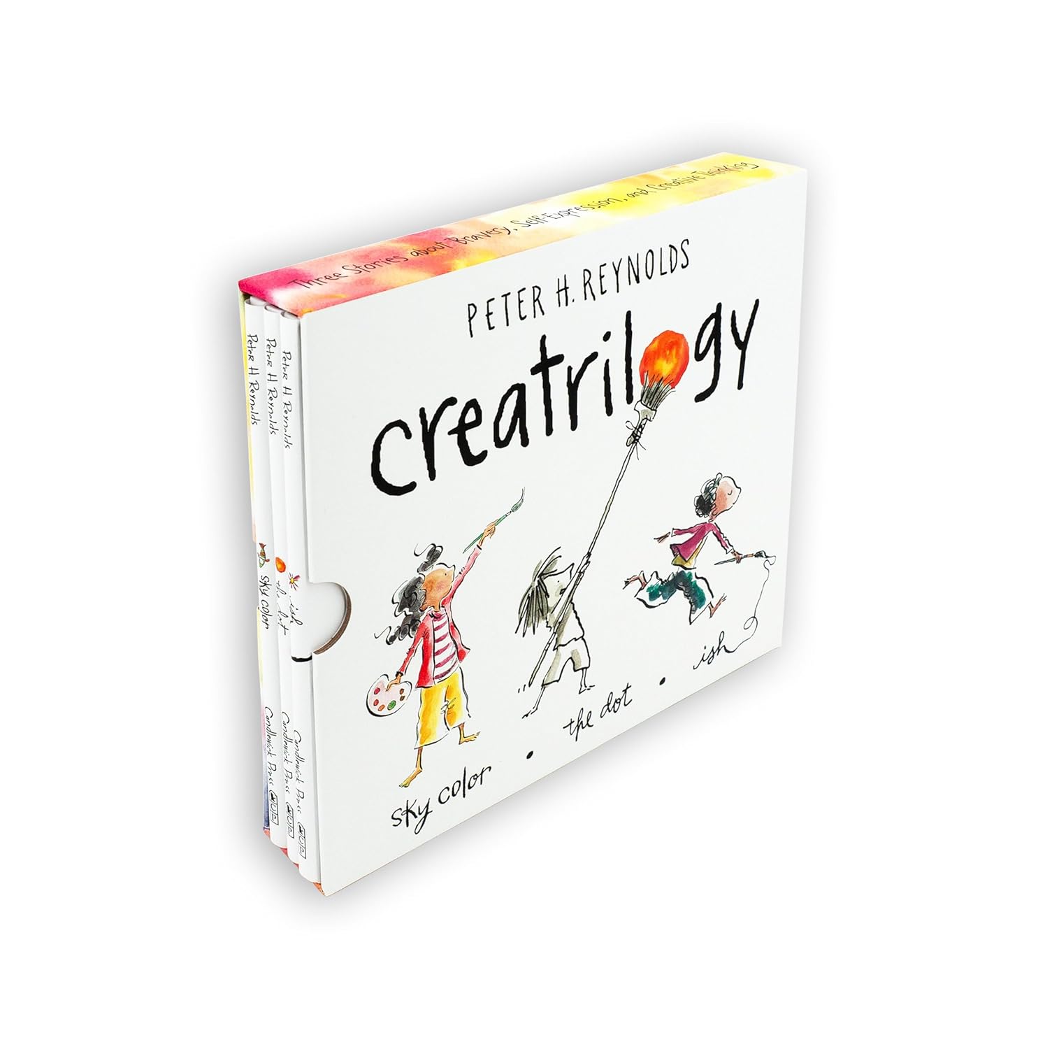 Peter Reynolds Creatrilogy Box Set (Dot, Ish, Sky Color) Hardcover – Picture Book, October 23, 2012 9780763663278