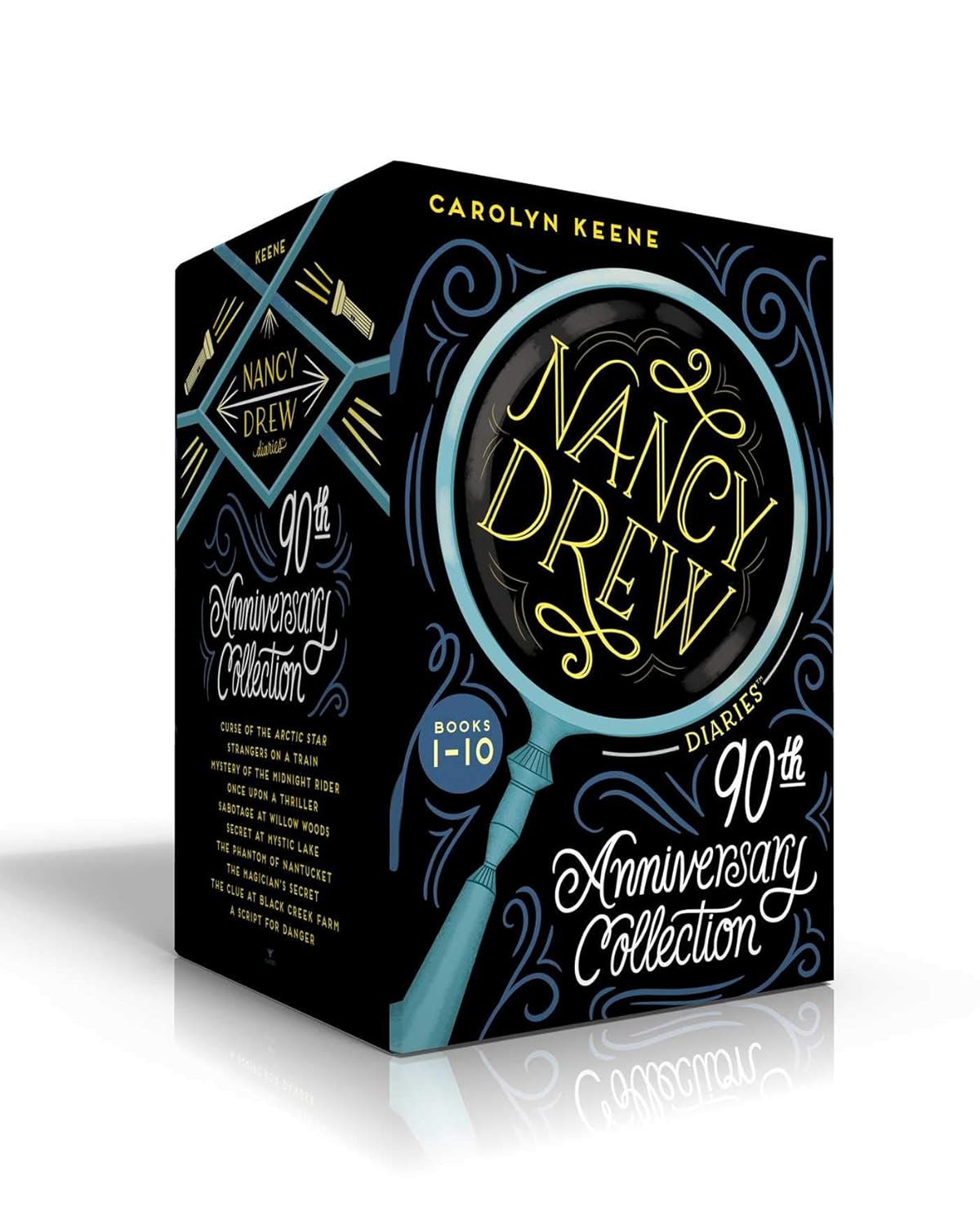 Nancy Drew Diaries 90th Anniversary Collection (Boxed Set): Curse of the Arctic Star; Strangers on a Train; Mystery of the Midnight Rider; Once Upon a ... Clue at Black Creek Farm; A Script for Danger Paperback – September 22, 2020 9781534468016