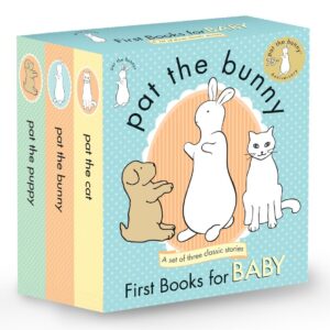 Pat the Bunny: First Books for Baby (Pat the Bunny): Pat the Bunny; Pat the Puppy; Pat the Cat (Touch-and-Feel) Paperback – January 6, 2015 9780553508383