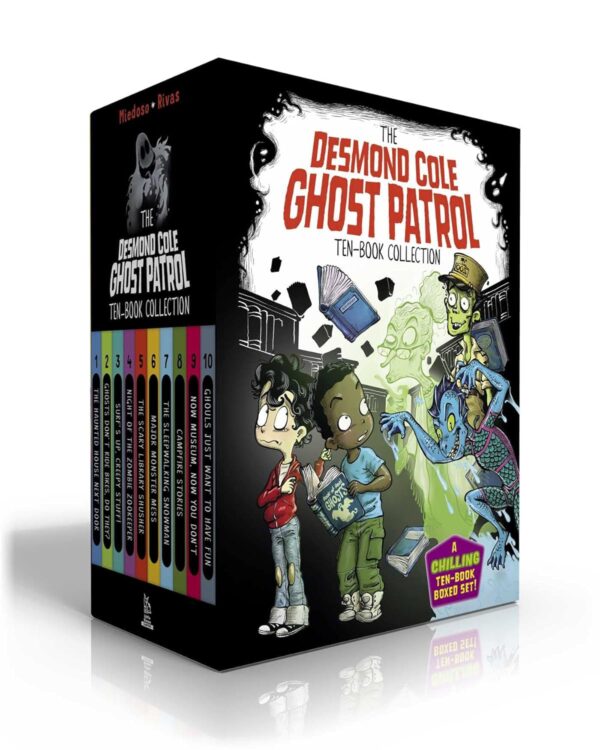The Desmond Cole Ghost Patrol Ten-Book Collection (Boxed Set): The Haunted House Next Door; Ghosts Don’t Ride Bikes, Do They?; Surf’s Up, Creepy … Stories; Now Museum, Now You Don’t; etc. Paperback – January 3, 2023 9781665934077