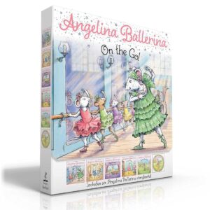 Angelina Ballerina On the Go! (Boxed Set): Angelina Ballerina at Ballet School; Angelina Ballerina Dresses Up; Big Dreams!; Center Stage; Family Fun Day; Meet Angelina Ballerina Paperback – February 22, 2022 9781665901420