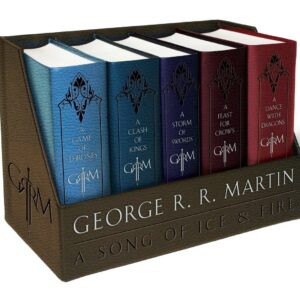 A Game of Thrones / A Clash of Kings / A Storm of Swords / A Feast for Crows / A Dance with Dragons (Song of Ice and Fire Series) (A Song of Ice and Fire) Set of 5 books, Pack of 5 Leather Bound – Box set, October 27, 2015 9781101965481