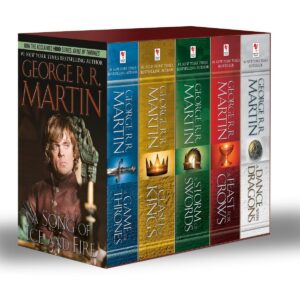 George R. R. Martin’s A Game of Thrones 5-Book Boxed Set (Song of Ice and Fire Series): A Game of Thrones, A Clash of Kings, A Storm of Swords, A … A Dance with Dragons (A Song of Ice and Fire) Paperback – October 29, 2013 9780345535566