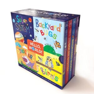 Hello, World! Boxed Set: Solar System; Dinosaurs; Backyard Birds; Bugs Board book – September 4, 2018 9780525581321