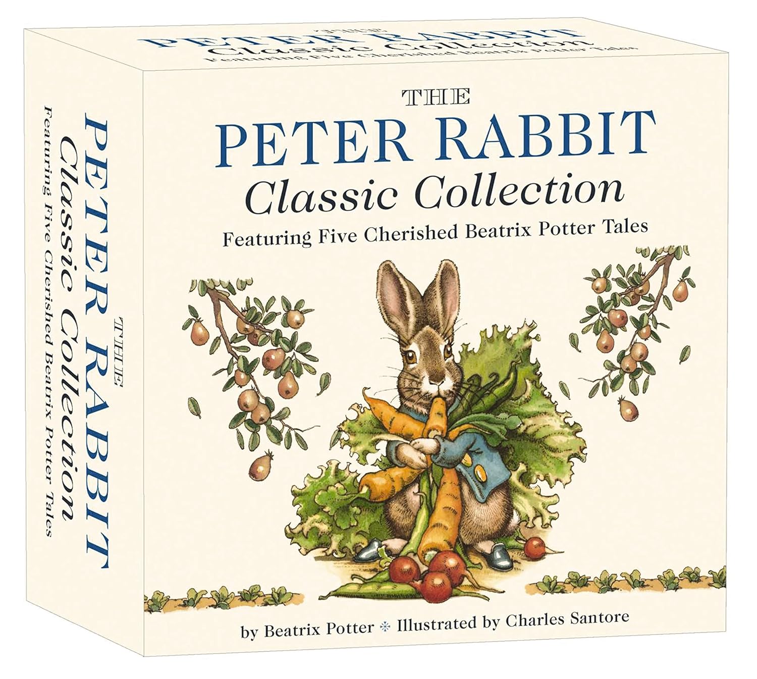 The Peter Rabbit Classic Collection: A Board Book Box Set Including Peter Rabbit, Jeremy Fisher, Benjamin Bunny, Two Bad Mice, and Flopsy Bunnies (Beatrix Potter Collection) (The Classic Edition) Board book – November 10, 2015 9781604335538
