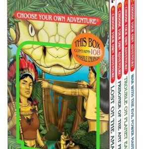 Choose Your Own Adventure 4-Book Boxed Set #3 (Lost on the Amazon/Prisoner of the Ant People/Trouble on Planet Earth/War with the Evil Power Master) Paperback – September 29, 2011 9781933390963