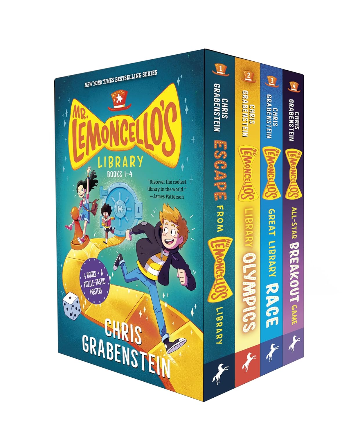 Mr. Lemoncello's Library Books 1-4 (Boxed Set) Paperback – August 25, 2020 9780593175507