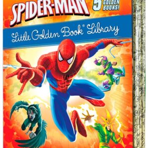 Spider-Man Little Golden Book Library (Marvel): Spider-Man!; Trapped by the Green Goblin; The Big Freeze!; High Voltage!; Night of the Vulture! Hardcover – Picture Book, September 5, 2017 9781524764098