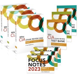 Wiley CIA 2023: Exam Review + Focus Notes + Test Bank Complete Set (2-year access) 1st Edition 9781394178810